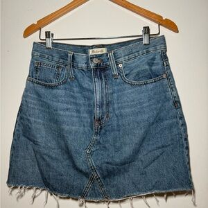 Madewell Blue Denim Skirt